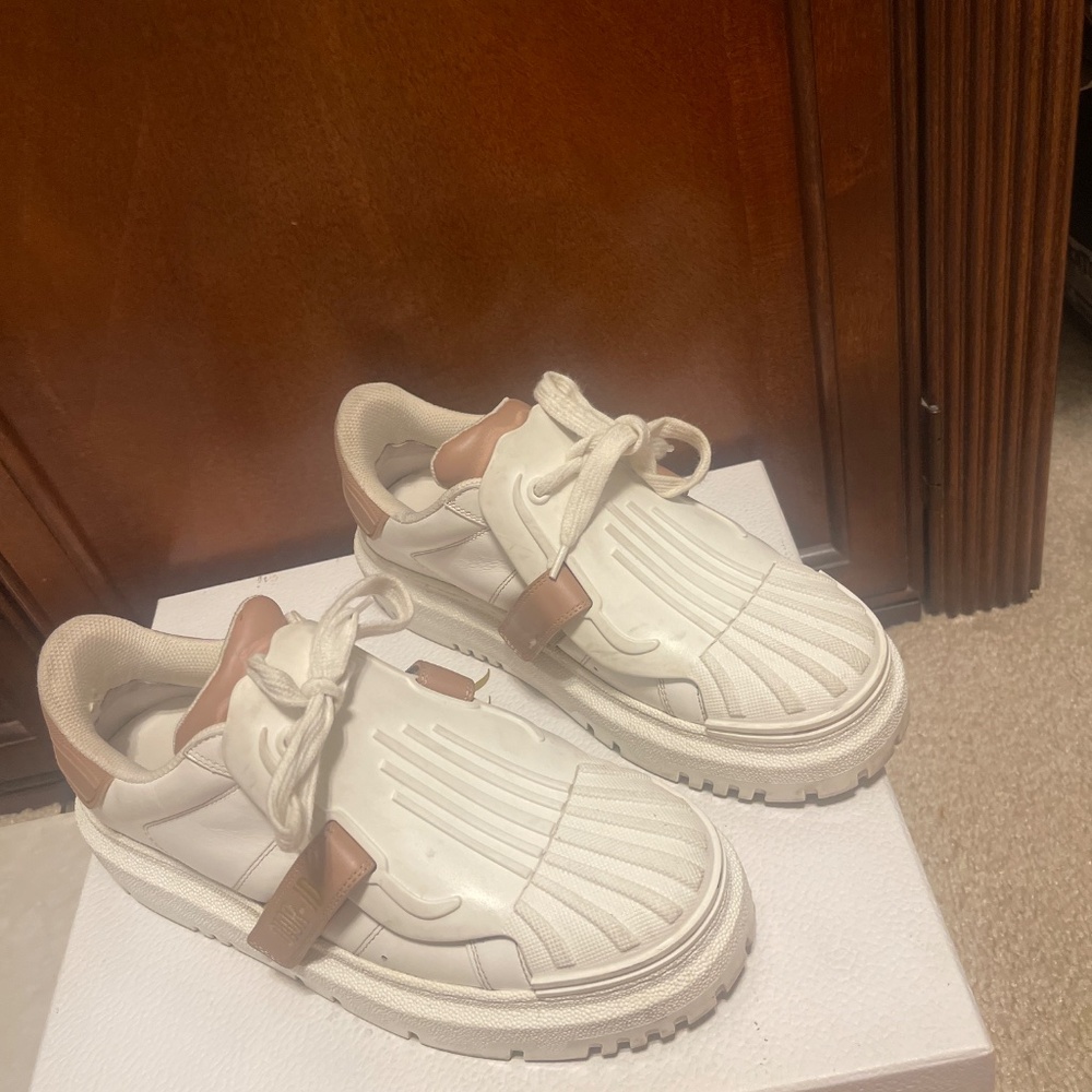 Dior-ID Sneakers Size 38/White & Nude (Authentic, Gently Used) - Picture 2 of 2